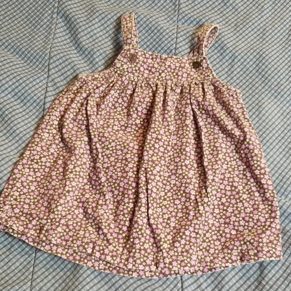 Purple floral corduroy jumper
